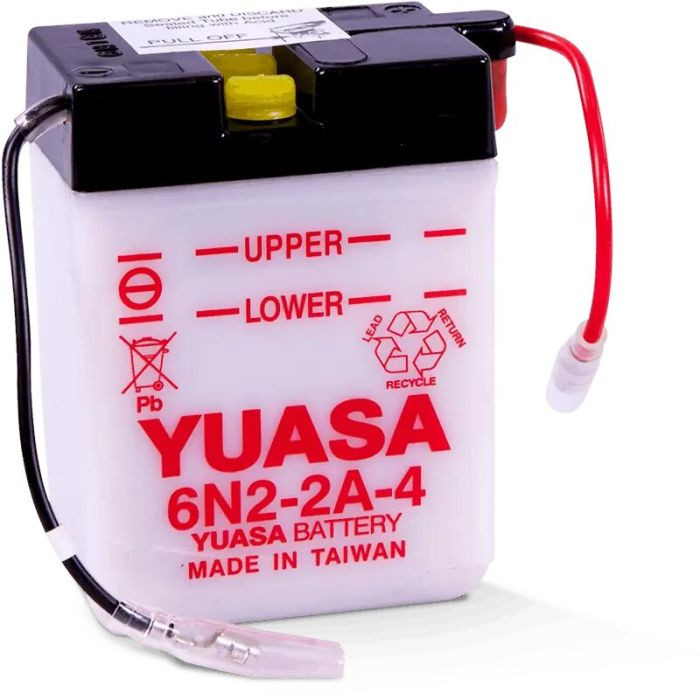 Yuasa - Conventional 6n2-2a-4 6 Volt Battery - YUAM2620B
