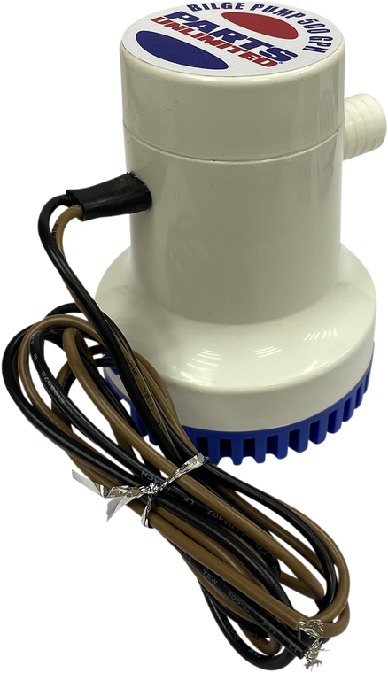 Parts Unlimited - Bilge Pump - 500 GPH - Manual - Non-Auto Bilge Pump - W04-7000