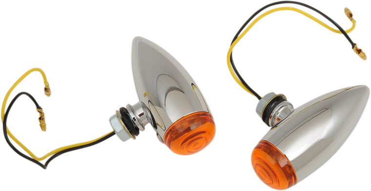 Drag Specialties - Bullet LED Marker Lights - Smooth - Amber - Chrome Marker Lights  Marker Light - 20-6589SALED Drag Specialties - Bullet LED Marker Lights - Smooth - Amber - Chrome Marker Lights  Marker Light - 20-6589SALED