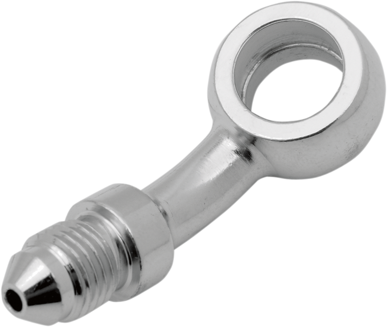 Drag Specialties - Banjo Fitting - 7/16" - 35° - Chrome Steel Banjo Fitting - 153