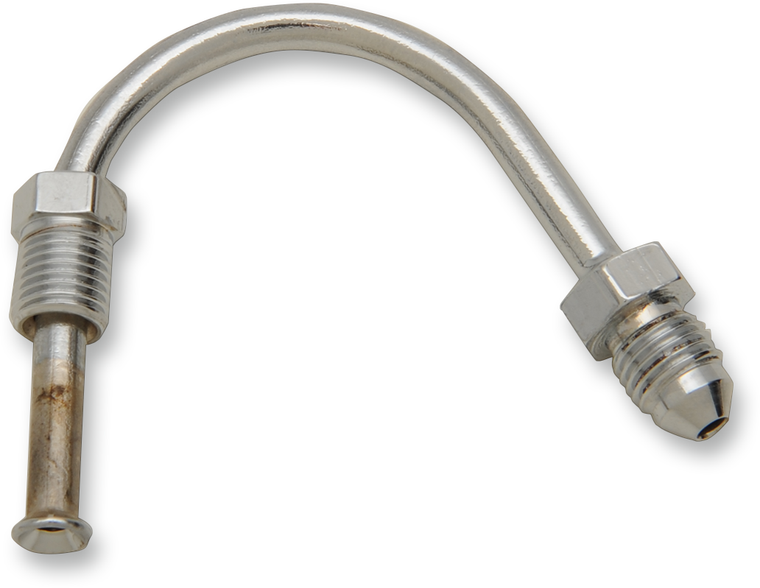 Drag Specialties - #3 Male Fitting - 3/8-24 Inverted Flare - 150° - Chrome Steel Inverted Flare - 284 Drag Specialties - #3 Male Fitting - 3/8-24 Inverted Flare - 150° - Chrome Steel Inverted Flare - 284