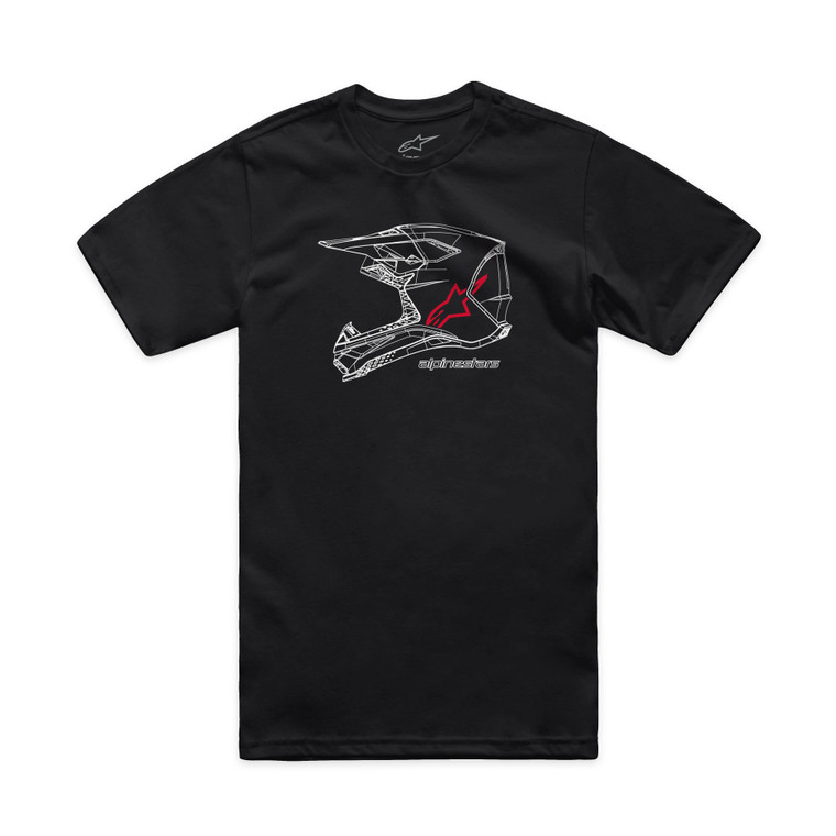 Alpinestars - Mx Helmet Csf Tee Black Md - 1214-73116-10-M