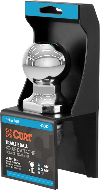 Curt - 1 7/8 X 1 X 2 1/8 Hitch Ball - 40062