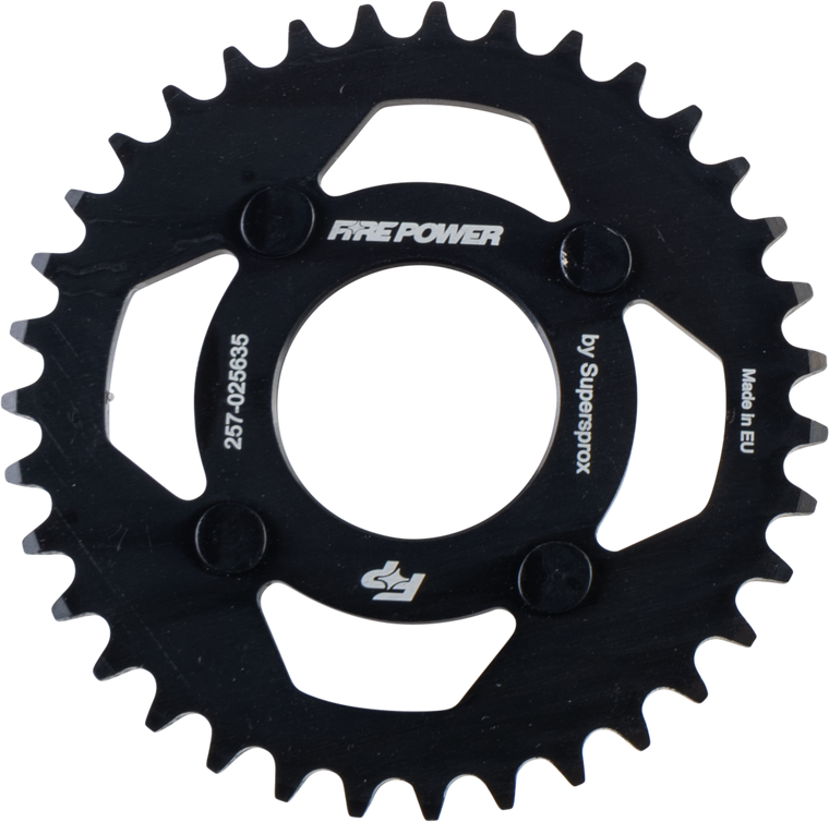 Fire Power - Rear Sprocket Steel 35t Blk - FPS-256-35- BLK