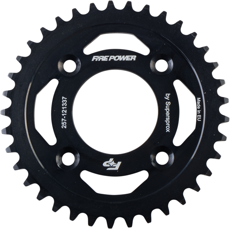 Fire Power - Rear Sprocket Steel 37t Blk - FPS-1213-37-BLK