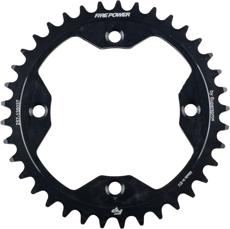 Fire Power - Rear Sprocket Steel 37t Blk - FPS-1350-37-BLK