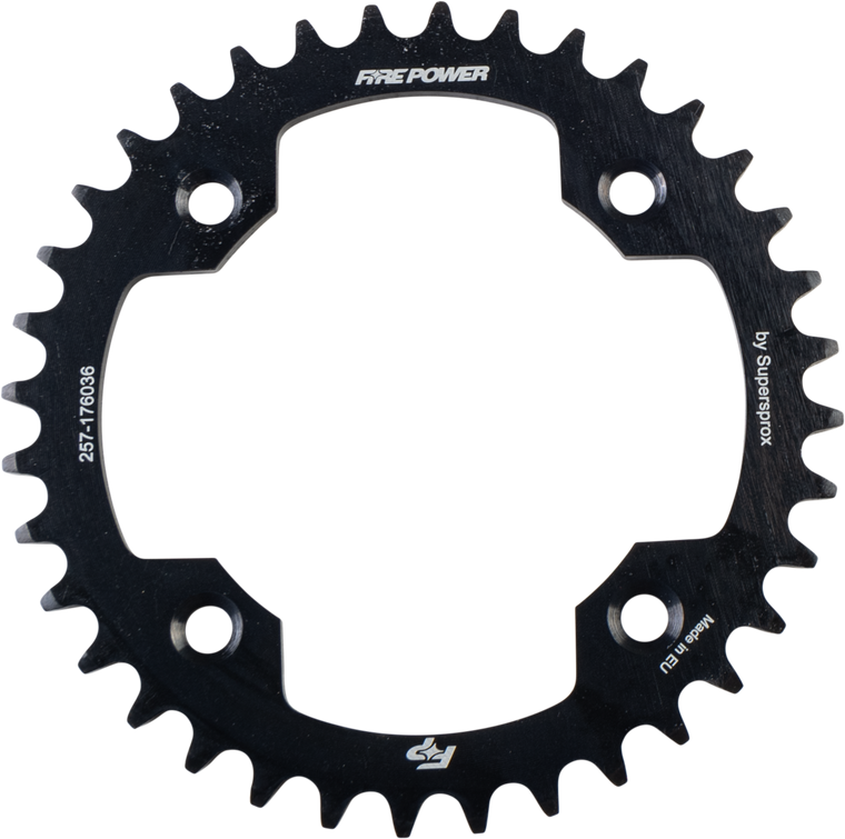 Fire Power - Rear Sprocket Steel 36t Blk - FPS-1760-36-BLK