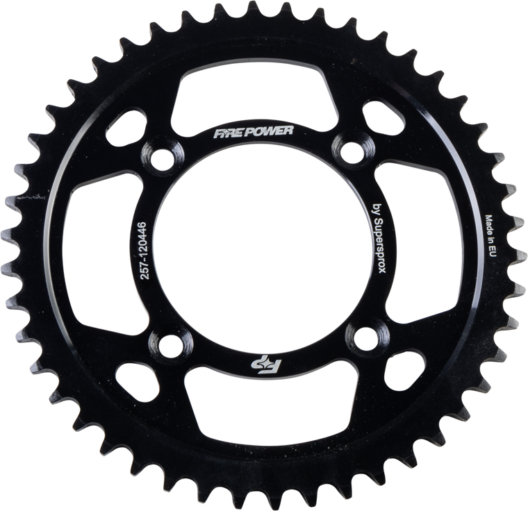 Fire Power - Rear Sprocket Steel 46t Blk - FPS-1204-46-BLK