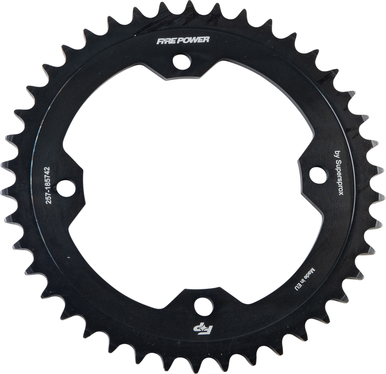 Fire Power - Rear Sprocket Steel 42t Blk - FPS-1857-42-BLK