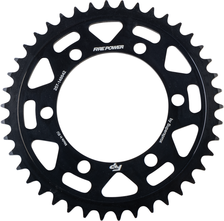 Fire Power - Rear Sprocket Steel 42t Blk - FPS-1486-42-BLK