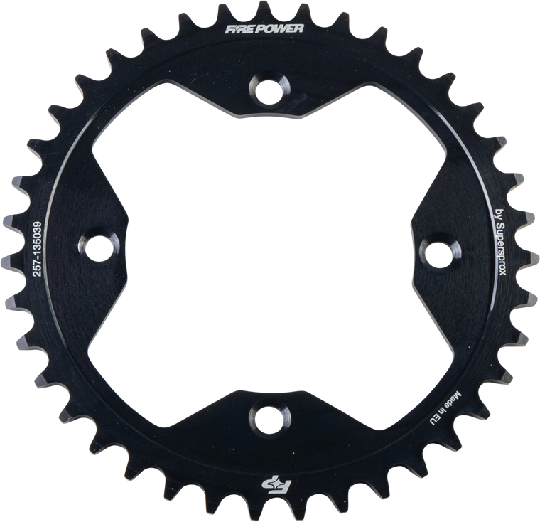 Fire Power - Rear Sprocket Steel 39t Blk - FPS-1350-39-BLK