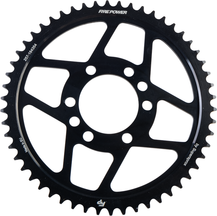 Fire Power - Rear Sprocket Steel 54t Blk - FPS-1843-54-BLK