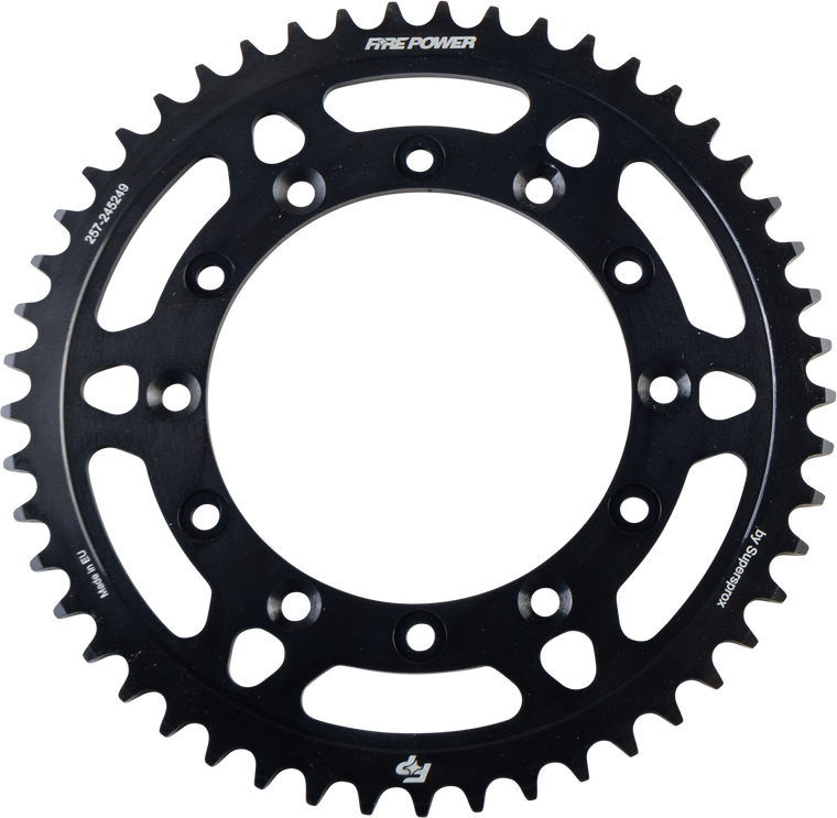 Fire Power - Rear Sprocket Steel 49t Blk - FPS-2452-49-BLK