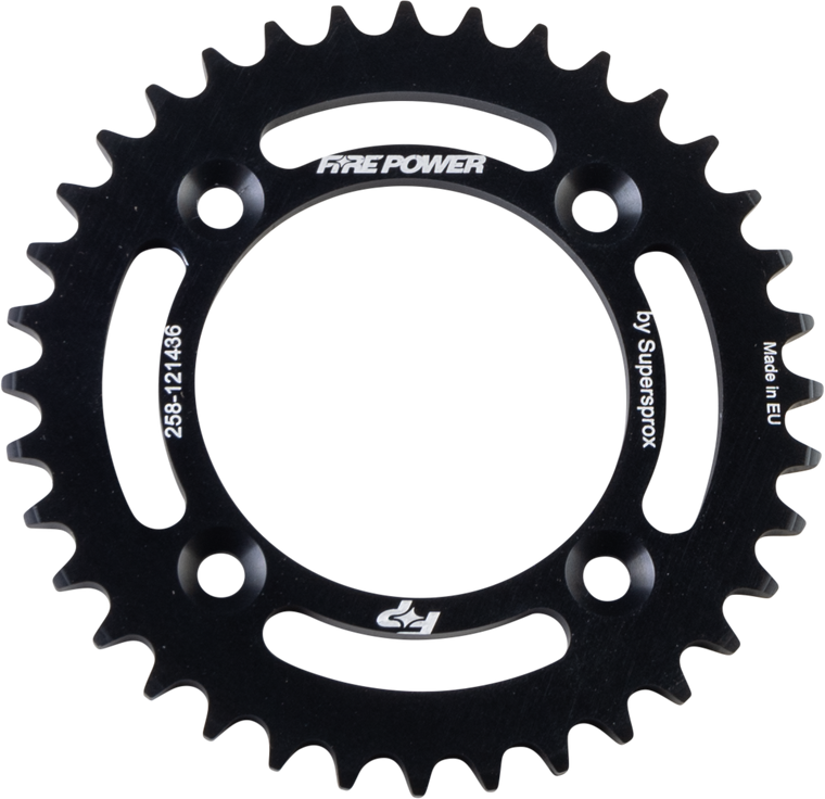 Fire Power - Rear Sprocket Aluminum 36t Blk - FPA-1214-36-BLK