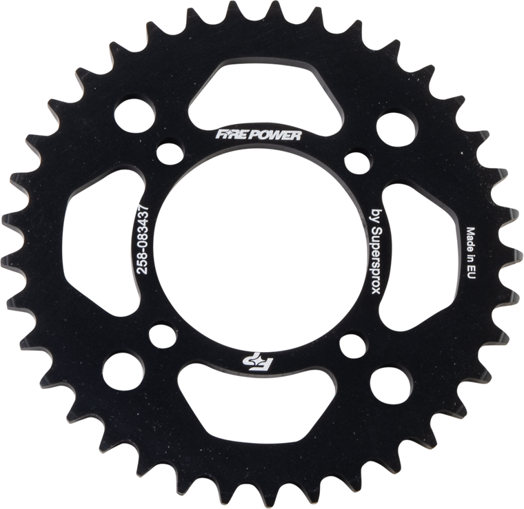 Fire Power - Rear Sprocket Aluminum 37t Blk - FPA-834-37-BLK