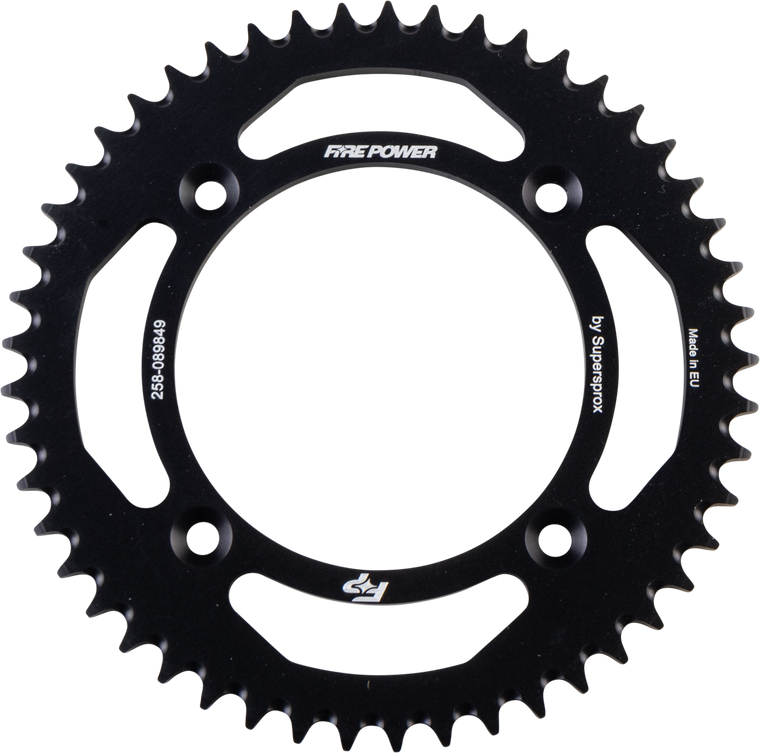 Fire Power - Rear Sprocket Aluminum 49t Blk - FPA-898-49-BLK