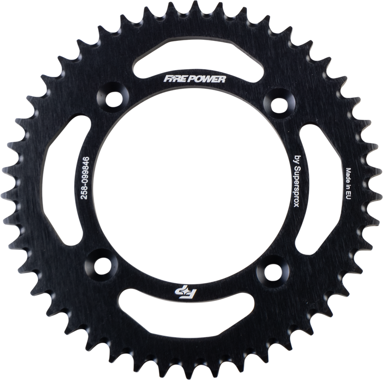 Fire Power - Rear Sprocket Aluminum 46t Blk - FPA-998-46-BLK