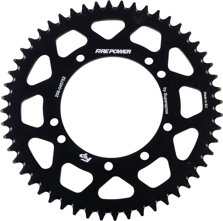 Fire Power - Rear Sprocket Aluminum 52t Blk - FPA-457-52-BLK