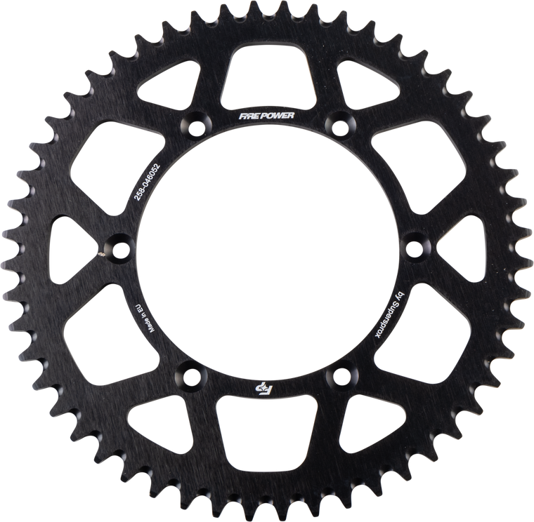 Fire Power - Rear Sprocket Aluminum 52t Blk - FPA-460-52-BLK
