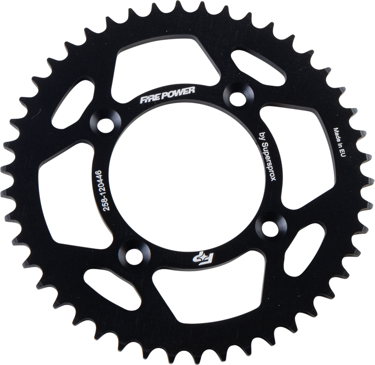 Fire Power - Rear Sprocket Aluminum 46t Blk - FPA-1204-46-BLK
