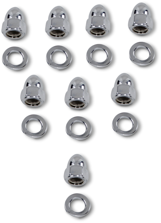 Drag Specialties - Nut Set - Cylinder Base - Acorn Hardware Kits - MK228