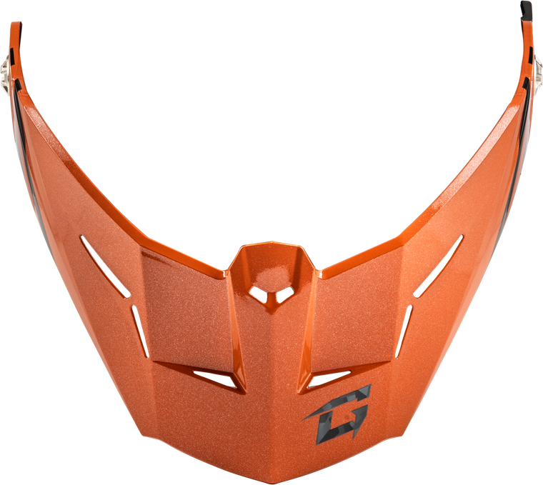 Gmax - Md-74 Visor W/screws Striker Blk/grey/orange Metal - G074155