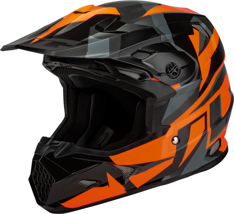 Gmax - Mx-96 Splinter Helmet Black/orange Xs - D3961493