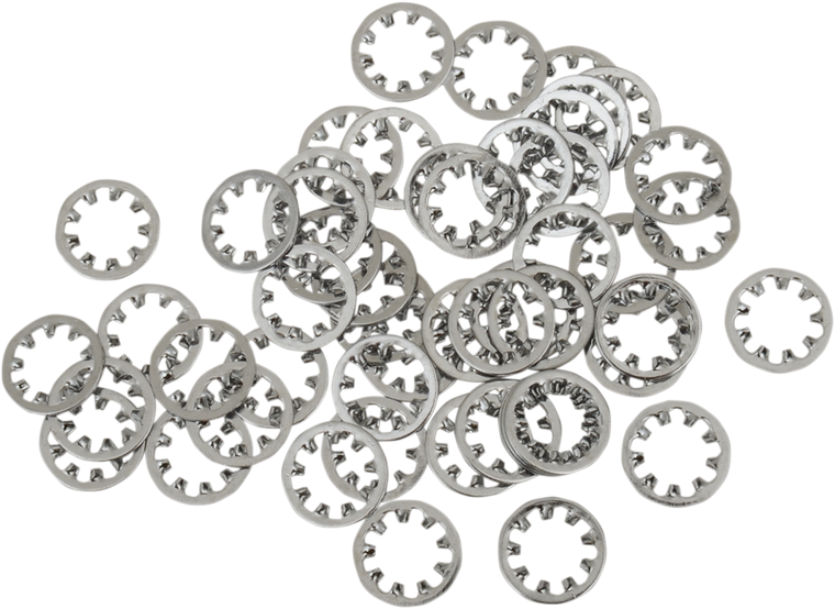 Drag Specialties - Chrome #10 Inside Star Washer - Inside Star Washers - MPB456