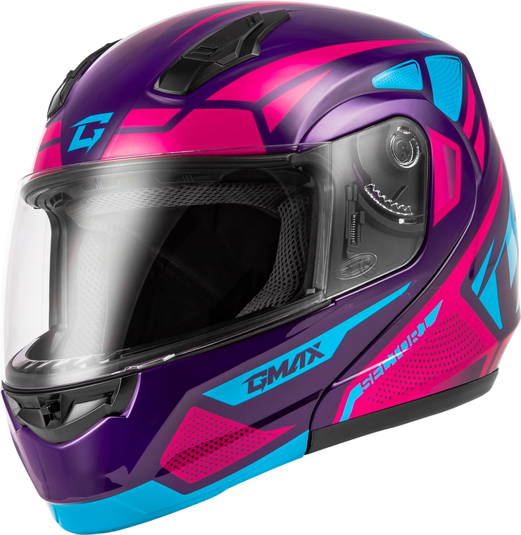 Gmax - Md-04 Sector Helmet Violet/pink Xs - M1043983