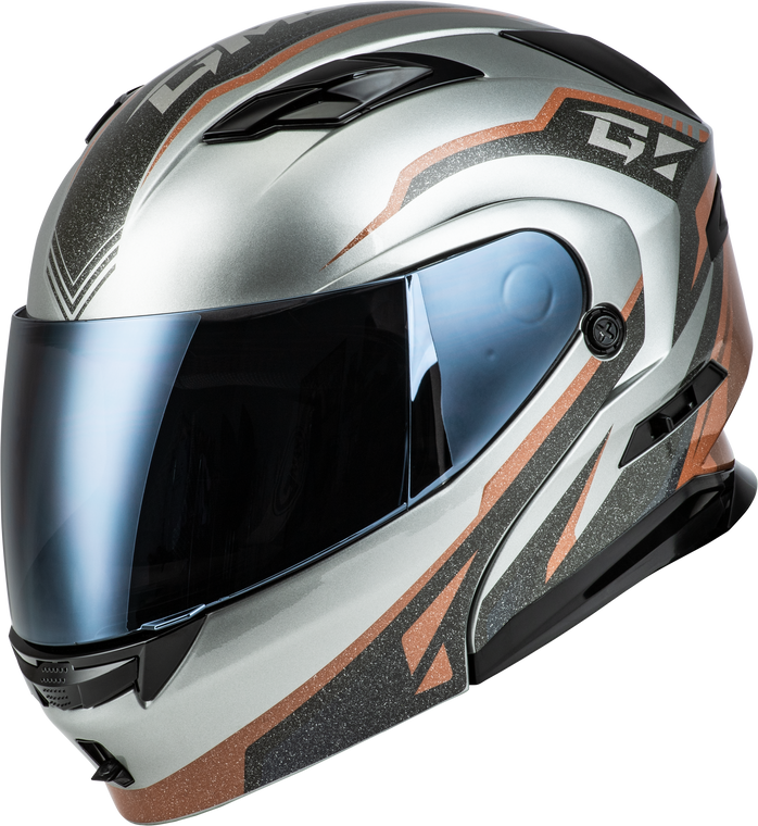 Gmax - Md-01 Volta Helmet Grey/black/copper Metallic 3x - M101381279