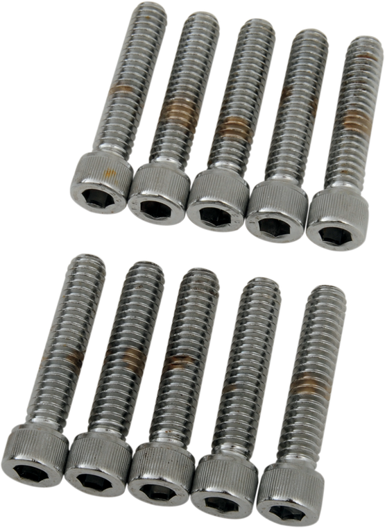Drag Specialties - Bolts - Socket-Head - Knurled - 1/4-20 x 1-1/4" - Socket-Head Bolts - MPB182