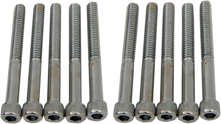 Drag Specialties - Bolts - Socket-Head - Knurled - 1/4-20 x 2-1/4" - Socket-Head Bolts - MPB186