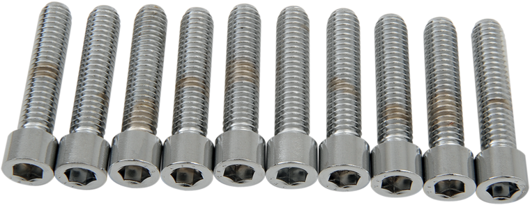 Drag Specialties - Bolts - Socket-Head - Smooth - 5/16-18 x 1-1/2" - Socket-Head Bolts - MPB219S