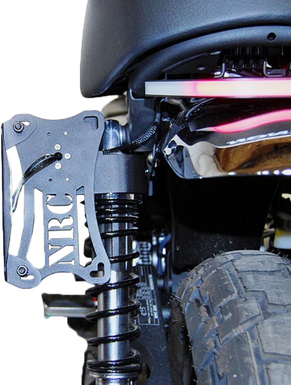 New Rage Cycles - Side Mount License Plate Hon - MONKEY-SIDE