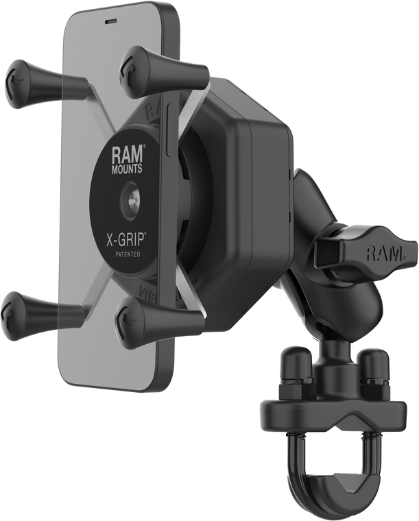 Ram - X-grip Vibe-safe Phone Mount With U-bolt Base Medium - RAM-B-149Z-UN7-462