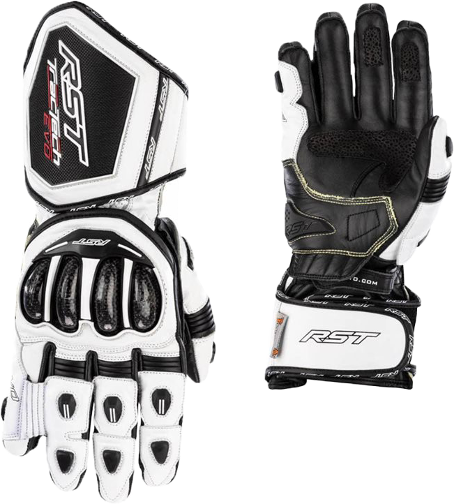 Rst - Tractech Evo 4 Ce Glove White/white/black Lg - 102666WHI-10