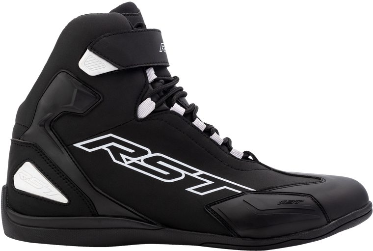Rst - Sabre Moto Shoe Ce Boot Black / Black / White  Sz 7 - 103053BLK-40