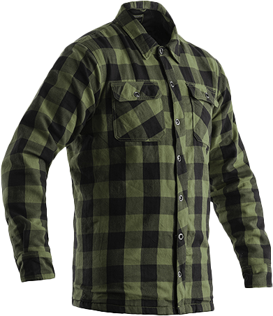 Rst - Kevlar Lumberjack Ce Shirt Green Check Textile Xs - 102115GRN-38
