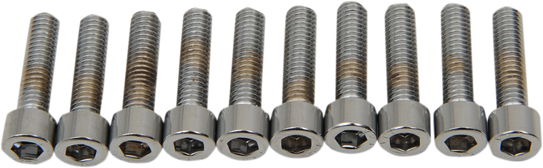 Drag Specialties - Bolts - Socket-Head - Smooth - 10-32 x 7/8" - #8 & #10 Fine and Coarse Bolts - MPB203S