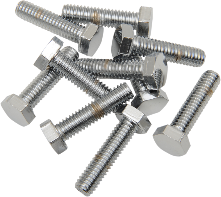 Drag Specialties - Bolts - Hex-Head - Chrome - 5/16"-18 x 1" - Replacement Hex-Head Bolts - MPB125