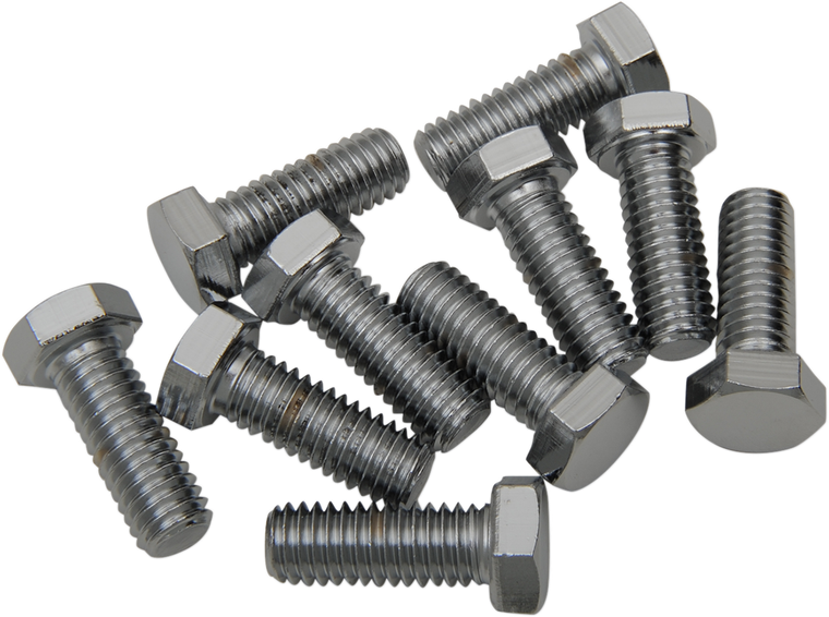 Drag Specialties - Bolts - Hex-Head - Chrome - 3/8"-16 x 1-1/4" - Replacement Hex-Head Bolts - MPB133