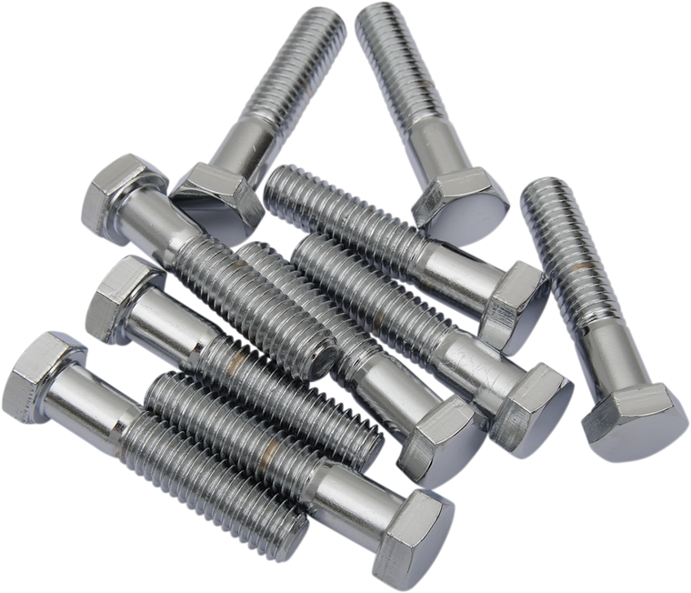Drag Specialties - Bolts - Hex-Head - Chrome - 3/8"-16 x 1-3/4" - Replacement Hex-Head Bolts - MPB135