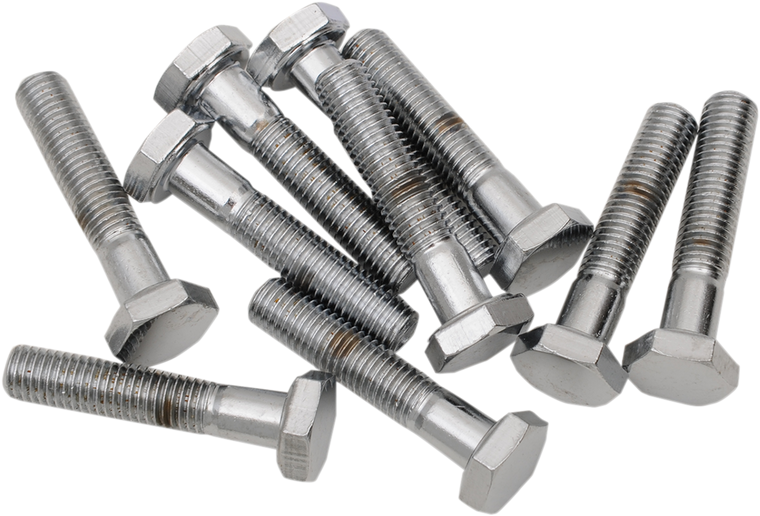 Drag Specialties - 1/4"-28 X 1 1/4 Chrome Head - Fine-Thread Hex-Head Bolt Assortment - MPB141