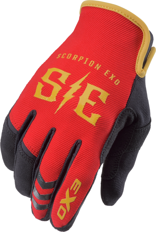 Scorpion Exo - Air-stretch Gloves Charge Red/gold Lg - G44-015