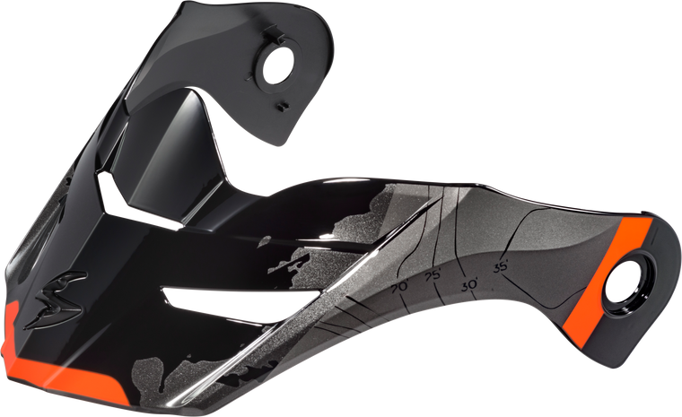 Scorpion Exo - Exo-at960 Peak Visor Topographic Orange/black - 52-960-21