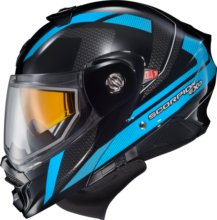 Scorpion Exo - Exo-at960 Cold Weather Helmet Hicks Light Blue Md (electric) - 96-1184-EC
