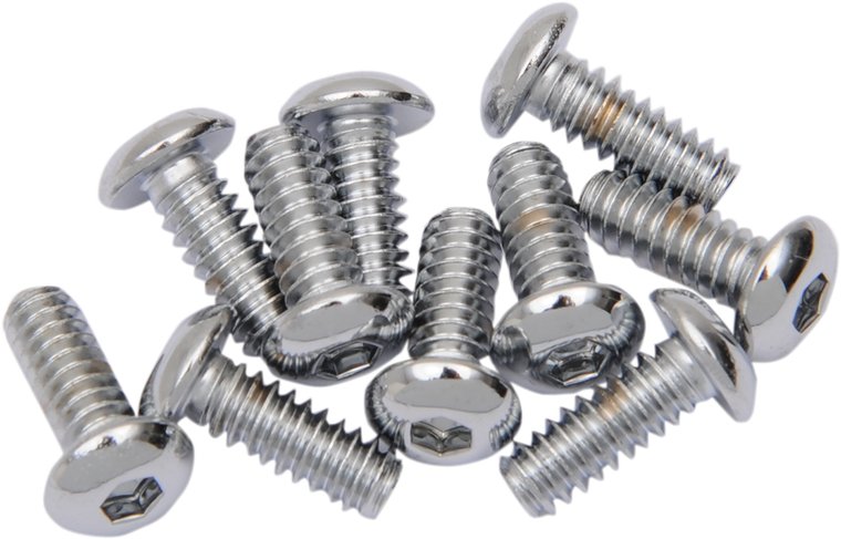 Drag Specialties - Bolts - Button-Head - 10-24 x 1/2" - Replacement Button-Head Bolts - MPB394