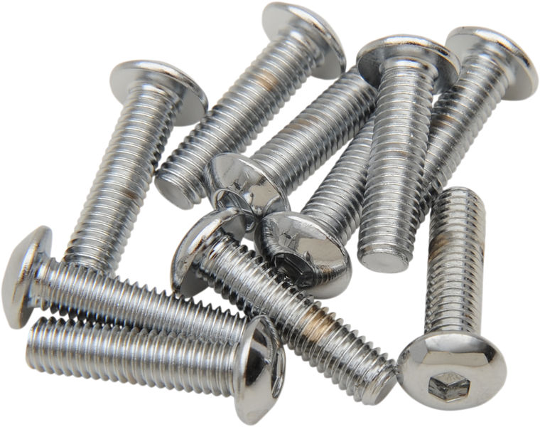 Drag Specialties - Bolts - Button-Head - 10-32 x 1/2" - Replacement Button-Head Bolts - MPB264