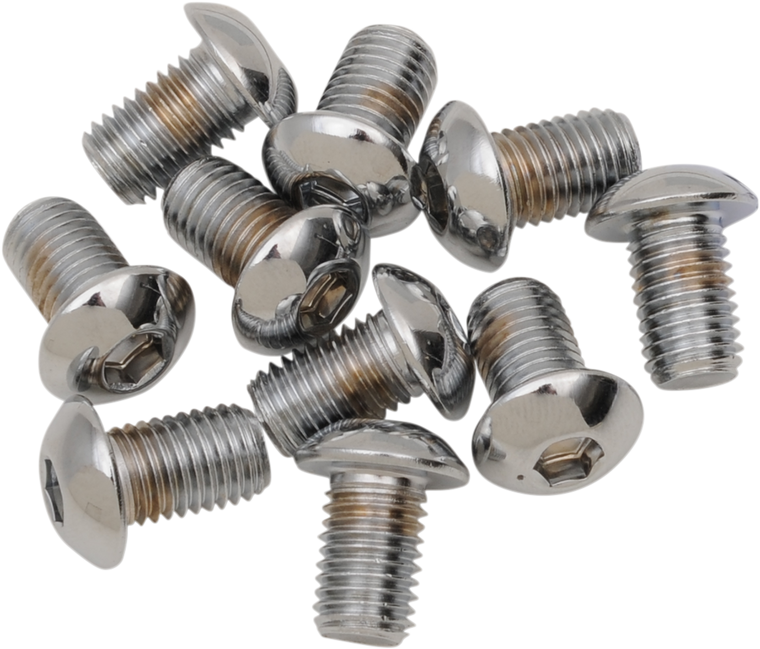 Drag Specialties - Bolts - Button-Head - 5/16"-24 x 3/8" - Replacement Button-Head Bolts - MPB268