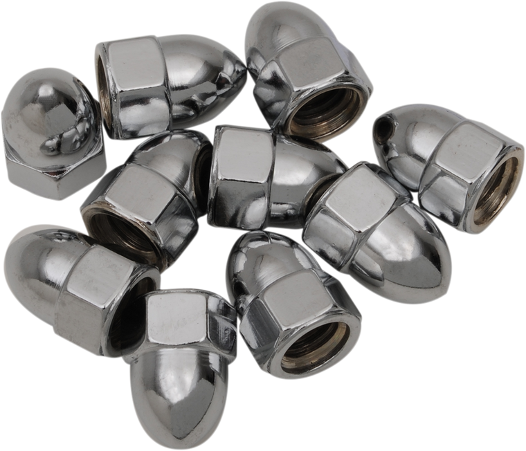 Drag Specialties - Nut - Acorn - Chrome - 7/16"-20 - Acorn Nut Sets - MPB110